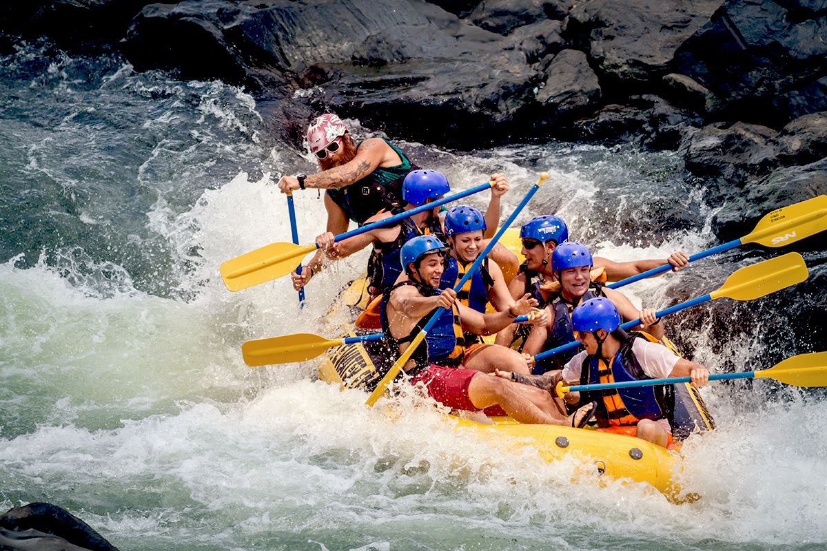 8 Kilometeres long extreme rafting